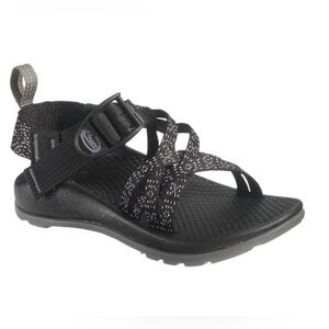 Chaco Black and Gray Strappy Sandals